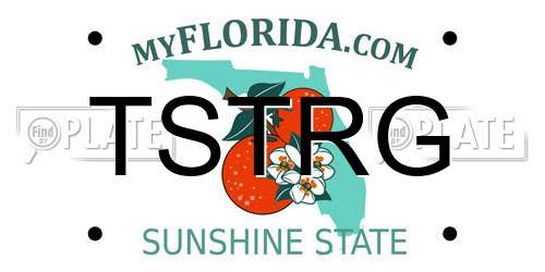 TSTRG Florida License Plate