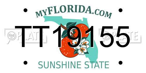 TT19155 Florida License Plate