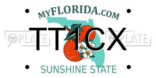 TT1CX Florida License Plate