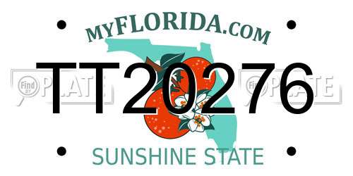 TT20276 Florida License Plate