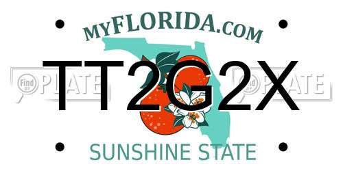 TT2G2X Florida License Plate