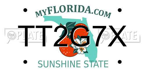 TT2G7X Florida License Plate