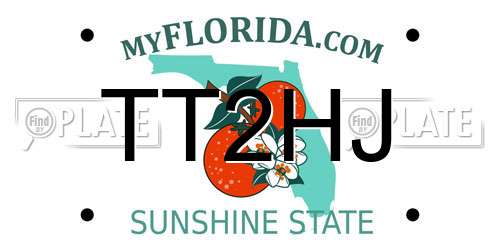 TT2HJ Florida License Plate