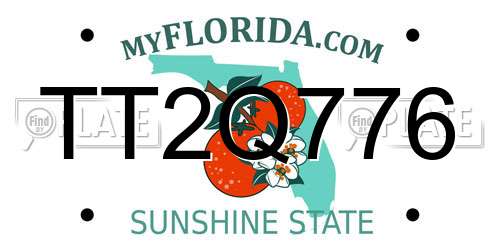TT2Q776 Florida License Plate