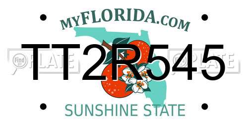 TT2R545 Florida License Plate