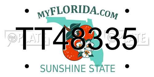 TT48335 Florida License Plate