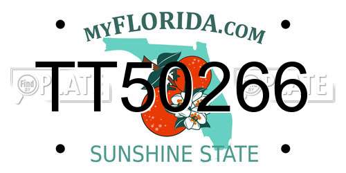 TT50266 Florida License Plate