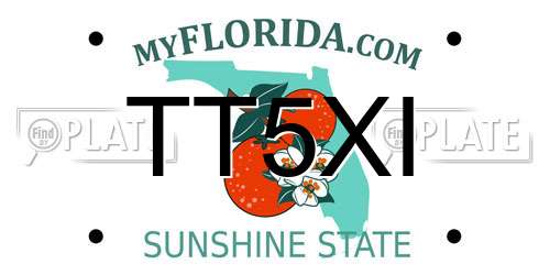 TT5XI Florida License Plate