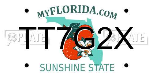 TT7G2X Florida License Plate