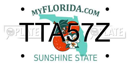 TTA57Z Florida License Plate
