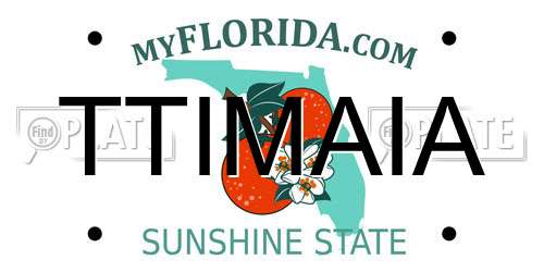 TTIMAIA Florida License Plate