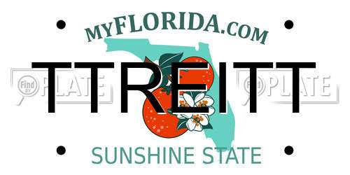 TTREITT Florida License Plate