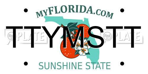 TTYMSTT Florida License Plate
