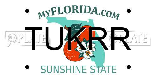 TUKRR Florida License Plate