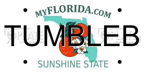 TUMBLEB Florida License Plate