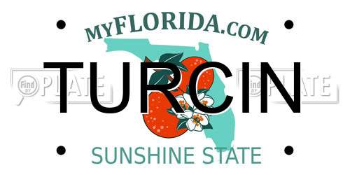 TURCIN Florida License Plate