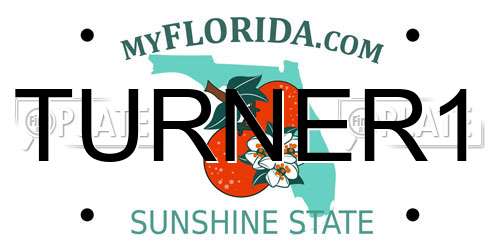 TURNER1 Florida License Plate