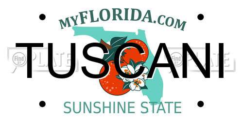 TUSCANI Florida License Plate