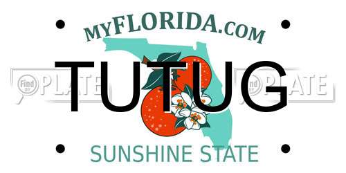 TUTUG Florida License Plate