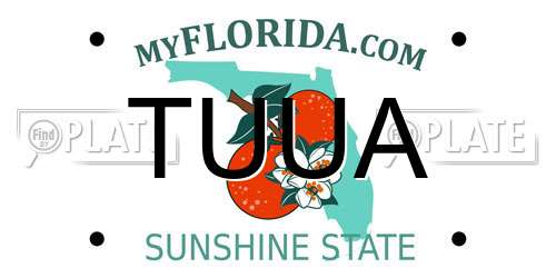 TUUA Florida License Plate