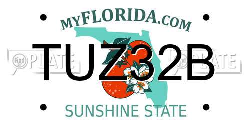 TUZ32B Florida License Plate