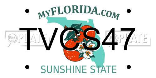 TVCS47 Florida License Plate