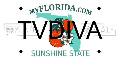 TVDIVA Florida License Plate