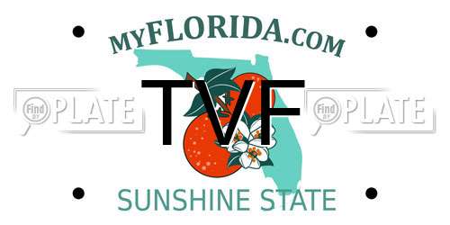 TVF Florida License Plate