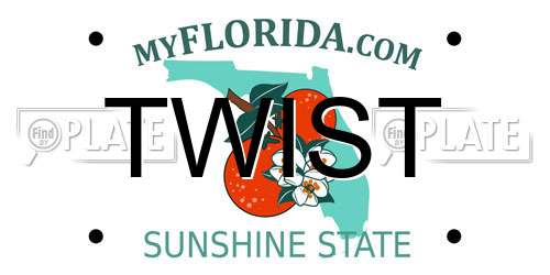 TWIST Florida License Plate