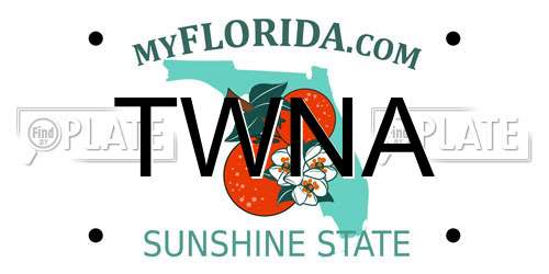 TWNA Florida License Plate