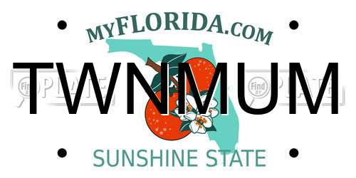 TWNMUM Florida License Plate