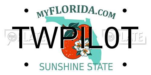 TWPIL0T Florida License Plate