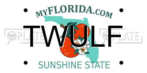 TWULF Florida License Plate