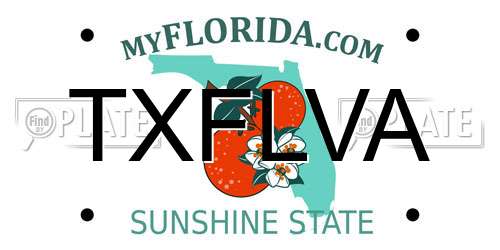 TXFLVA Florida License Plate