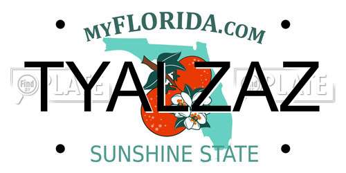 TYALZAZ Florida License Plate