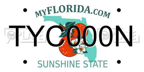 TYC000N Florida License Plate
