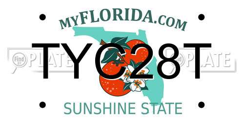 TYC28T Florida License Plate