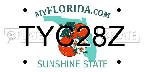 TYC28Z Florida License Plate