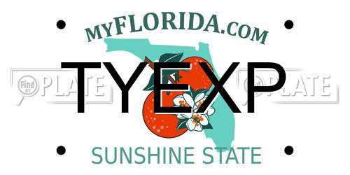 TYEXP Florida License Plate