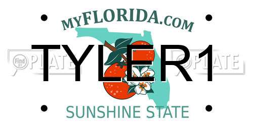 TYLER1 Florida License Plate