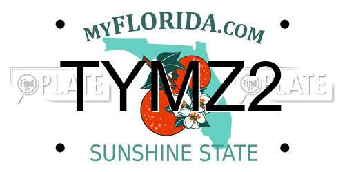TYMZ2 Florida License Plate