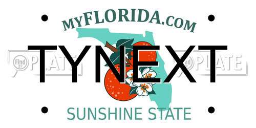 TYNEXT Florida License Plate