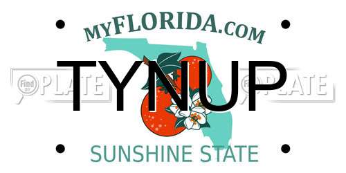 TYNUP Florida License Plate