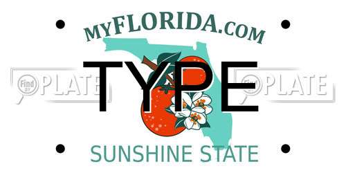 TYPE Florida License Plate