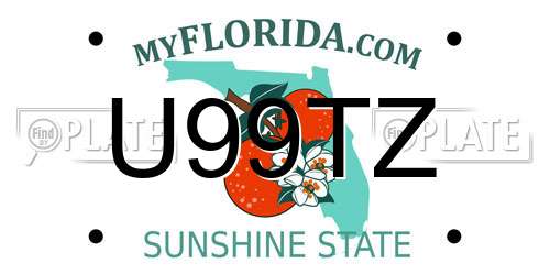 U99TZ Florida License Plate