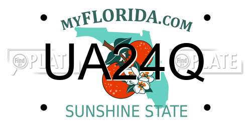 UA24Q Florida License Plate