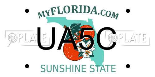 UA5C Florida License Plate