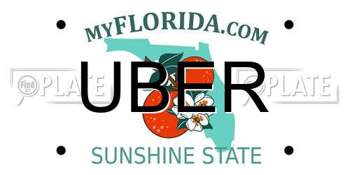 UBER Florida License Plate