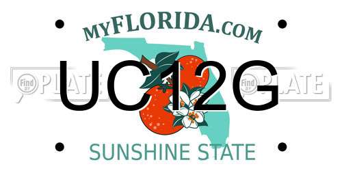 UC12G Florida License Plate