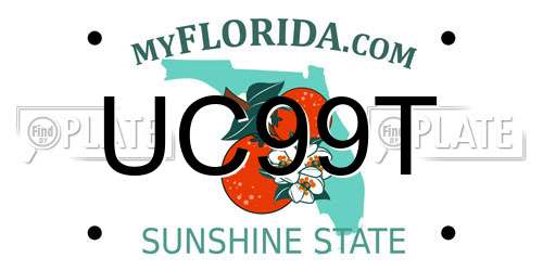 UC99T Florida License Plate